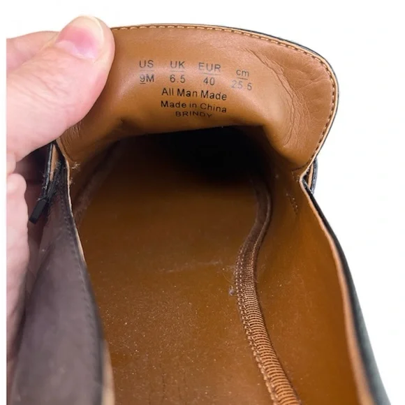 Franco Sarto Brindy Black Patent Pebbled Leather Chunky Platform Loafer Y2K Goth - Picture 6 of 11